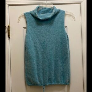 Co-Operative Blue Angora Lambswool Turtle Neck